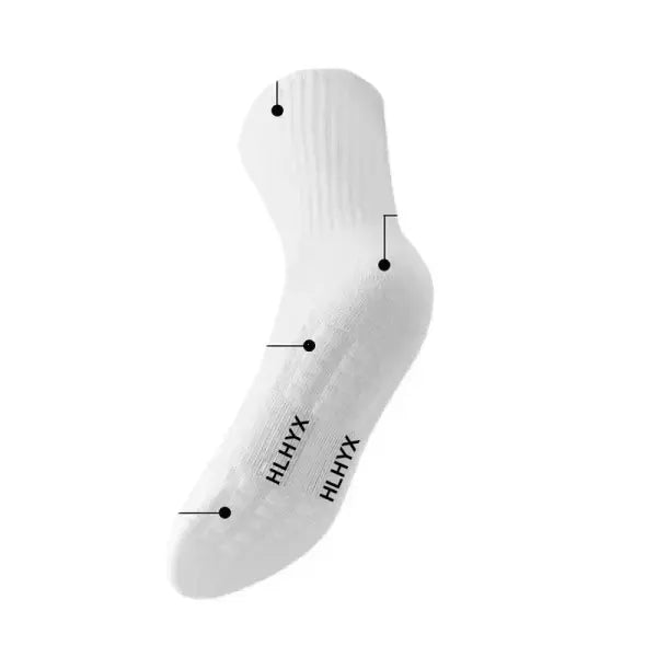10-Pack Thick Cotton Tube Socks – Deodorant Winter Basketball Crew Socks for Men & Women