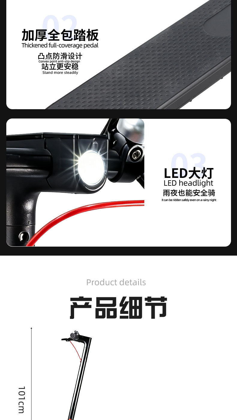 Foldable Electric Scooter for Adults – Lightweight Commuter Scooter for Daily Urban Riding