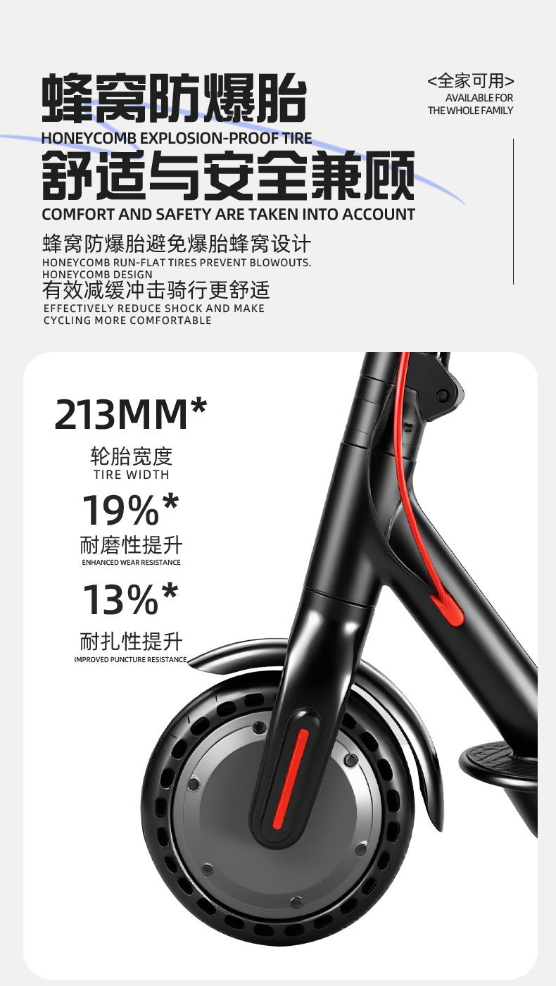 Foldable Electric Scooter for Adults – Lightweight Commuter Scooter for Daily Urban Riding