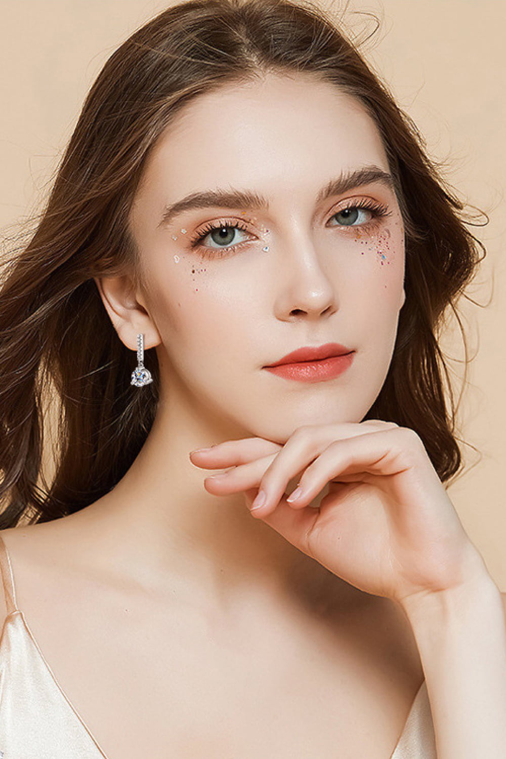 2 Carat Moissanite Drop Earrings in 925 Sterling Silver | Dangle Diamond-Look Earrings for Women