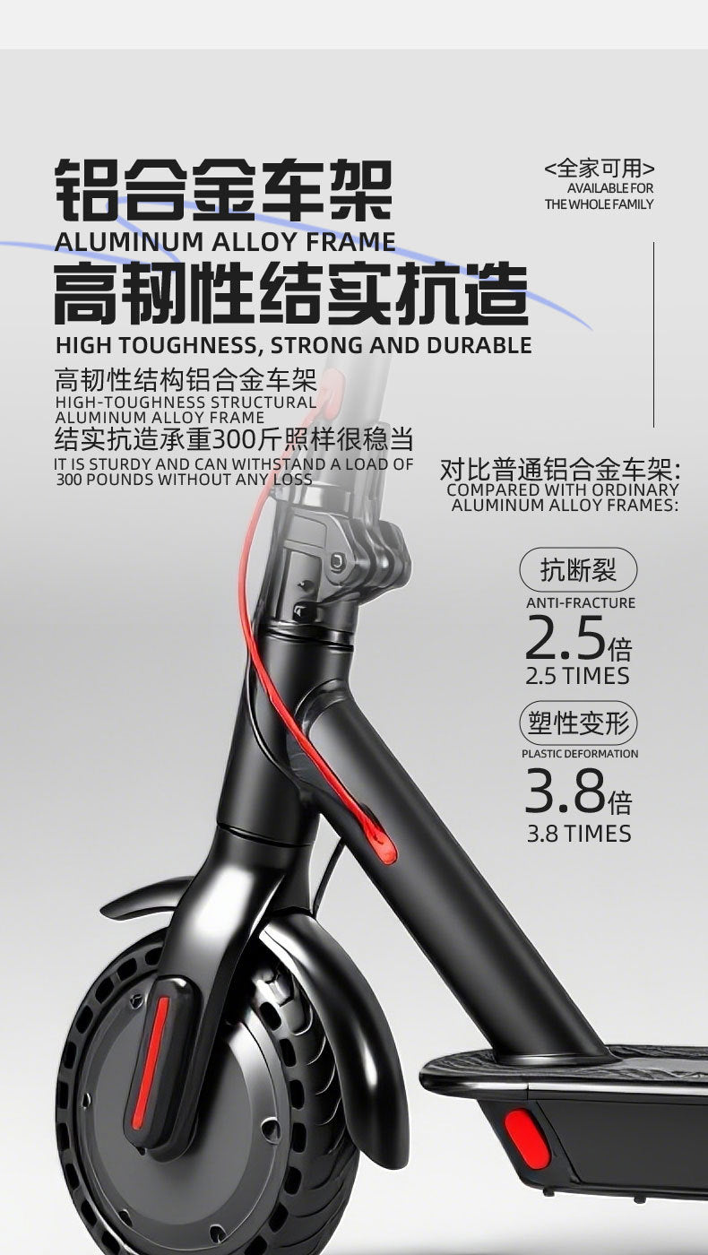 Foldable Electric Scooter for Adults – Lightweight Commuter Scooter for Daily Urban Riding