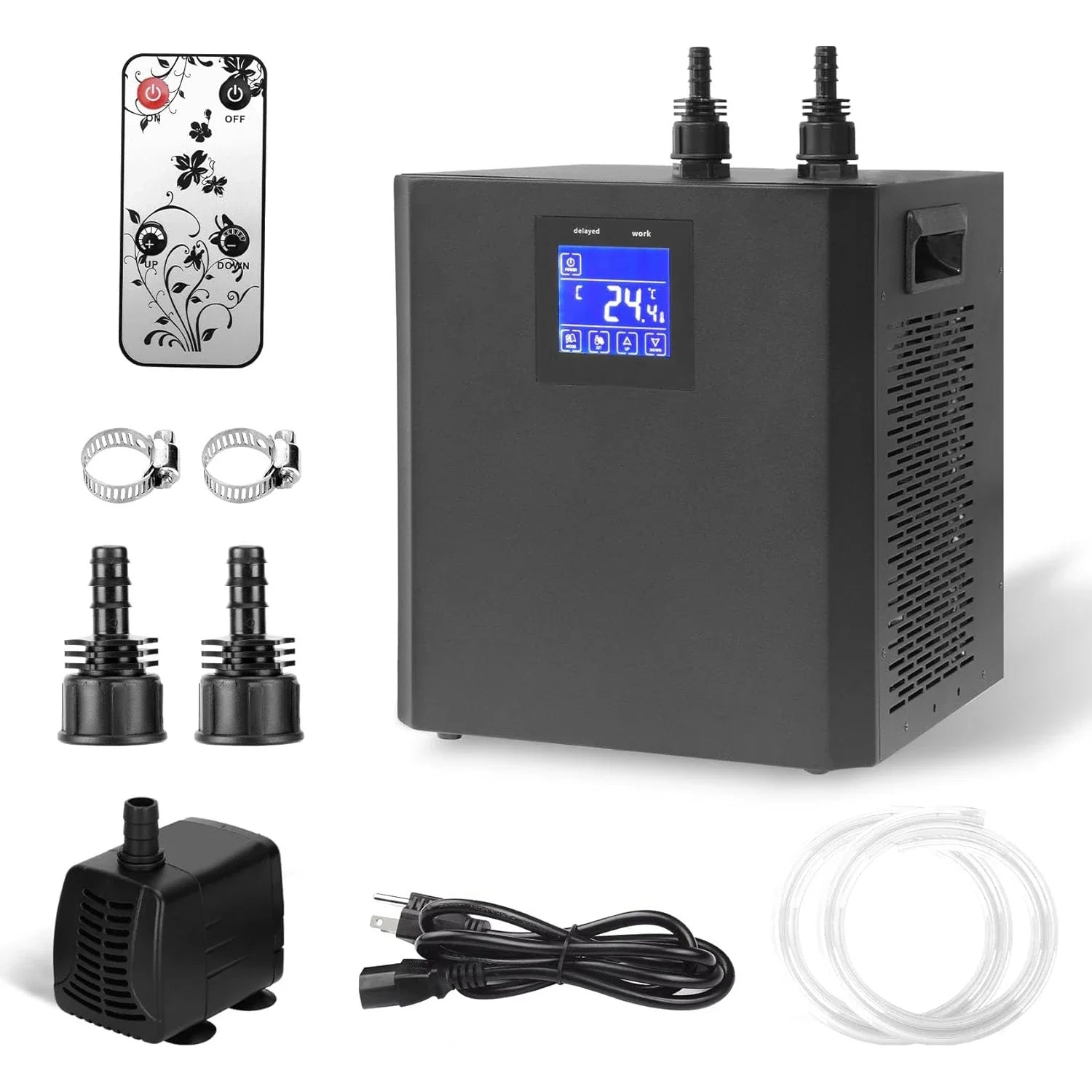 79 Gal Aquarium & Hydroponic Water Chiller 1/3HP – Efficient Cooling System with Pump & Remote Control