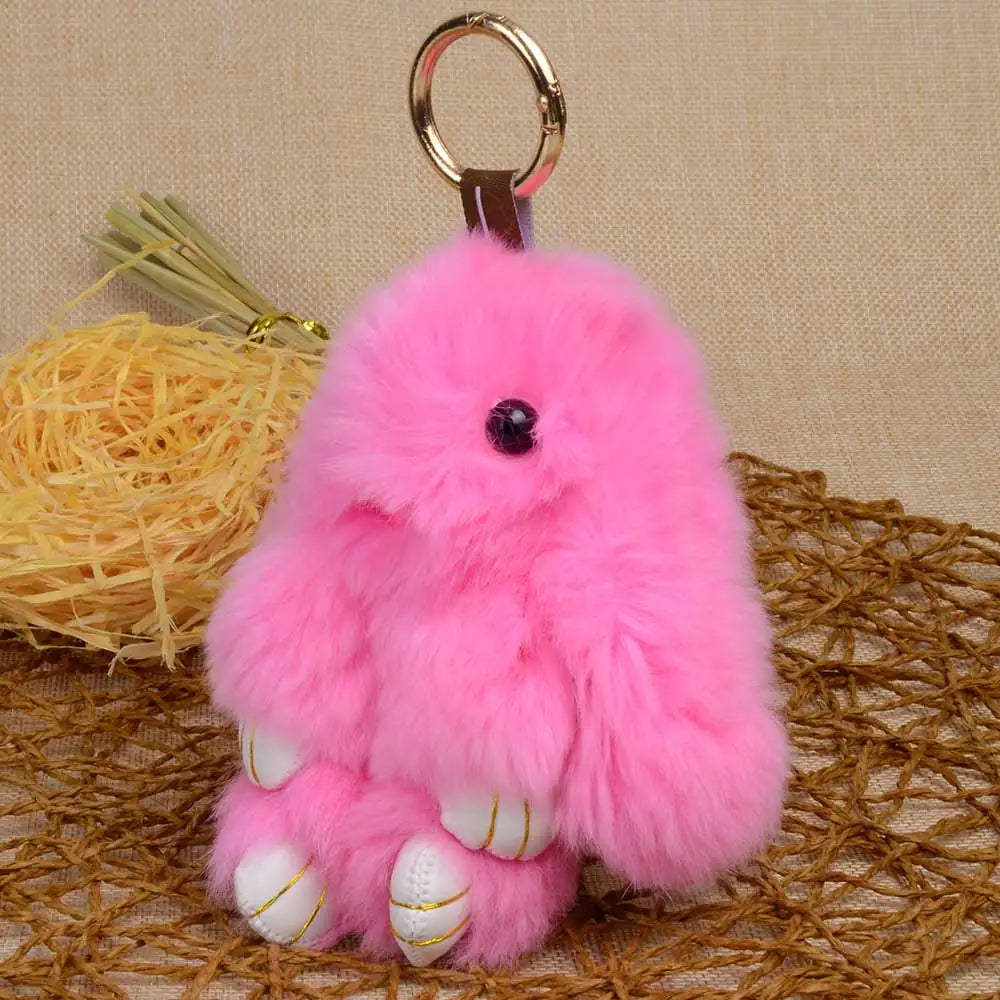BunnyCharm™ Plush Keychain Set  — Cute Bunny Keychain Gift Box for Easter, Birthdays & Everyday Joy