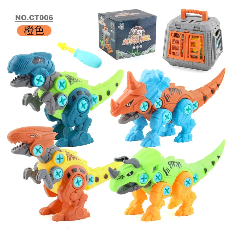 RexConstruct™ Dino Drill Toy Set – Kids Construction Dinosaur Building Kit with Electric Drill