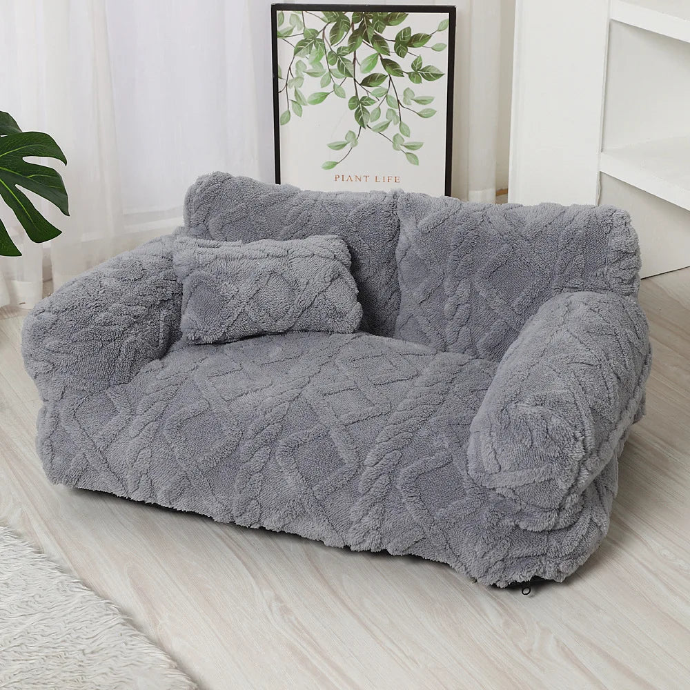 PawRelax™ Plush Pet Bed 🐾 – Soft Calming Dog & Cat Bed for Anxiety Relief, Deep Sleep & Cozy Comfort
