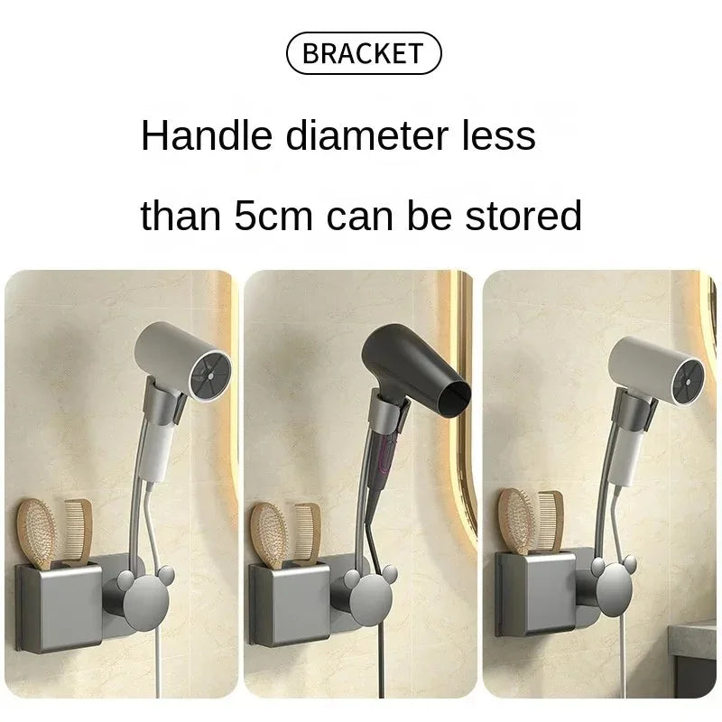 StyleSpin™ Hair Dryer Holder 💨 — 360° Rotating Hands-Free Hair Dryer Stand for Easy Styling & Drying