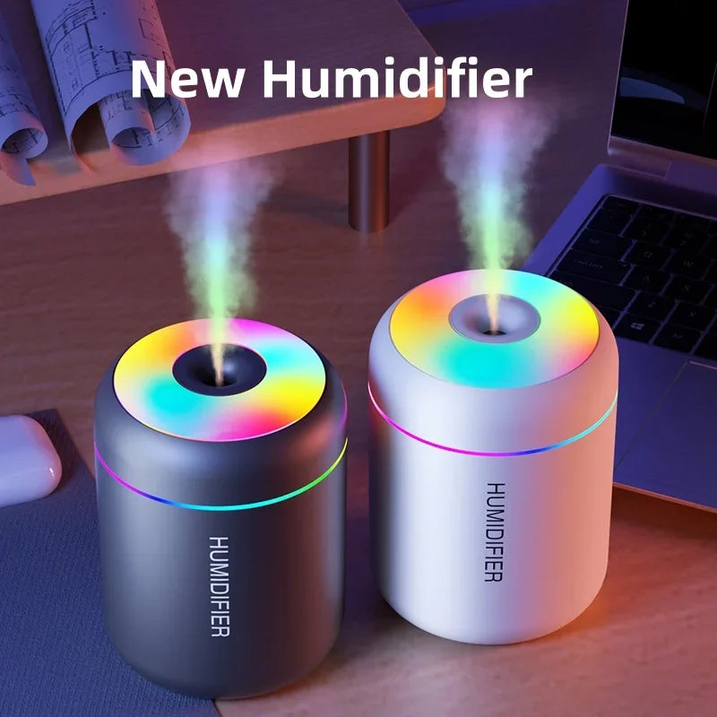 Searide 180ML Mini Air Humidifier – Portable USB Cool Mist Humidifier for Home, Office & Car