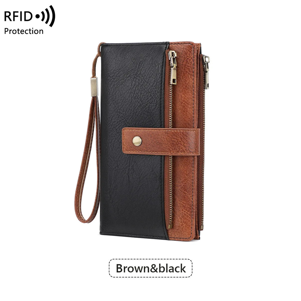 LuxeGuard™ Long Wallet — RFID Security Meets Timeless Elegance