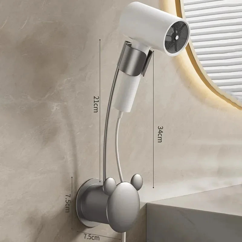 StyleSpin™ Hair Dryer Holder 💨 — 360° Rotating Hands-Free Hair Dryer Stand for Easy Styling & Drying