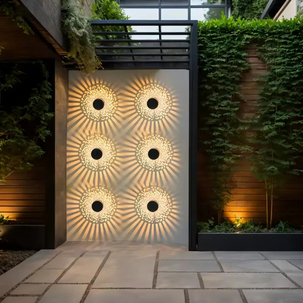 MandalaGlow™ Solar Light – Outdoor LED Garden Light with Decorative Pattern, Wireless & Energy Saving
