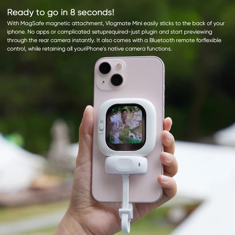 VlogView™ Selfie Monitor 📱✨ – See Yourself While Using the Back Camera | Perfect for Vlogging, Selfies & Content Creation