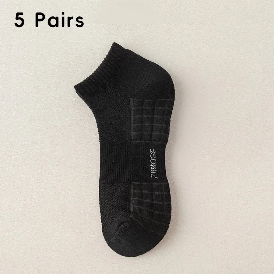 10-Pack Thick Cotton Tube Socks – Deodorant Winter Basketball Crew Socks for Men & Women