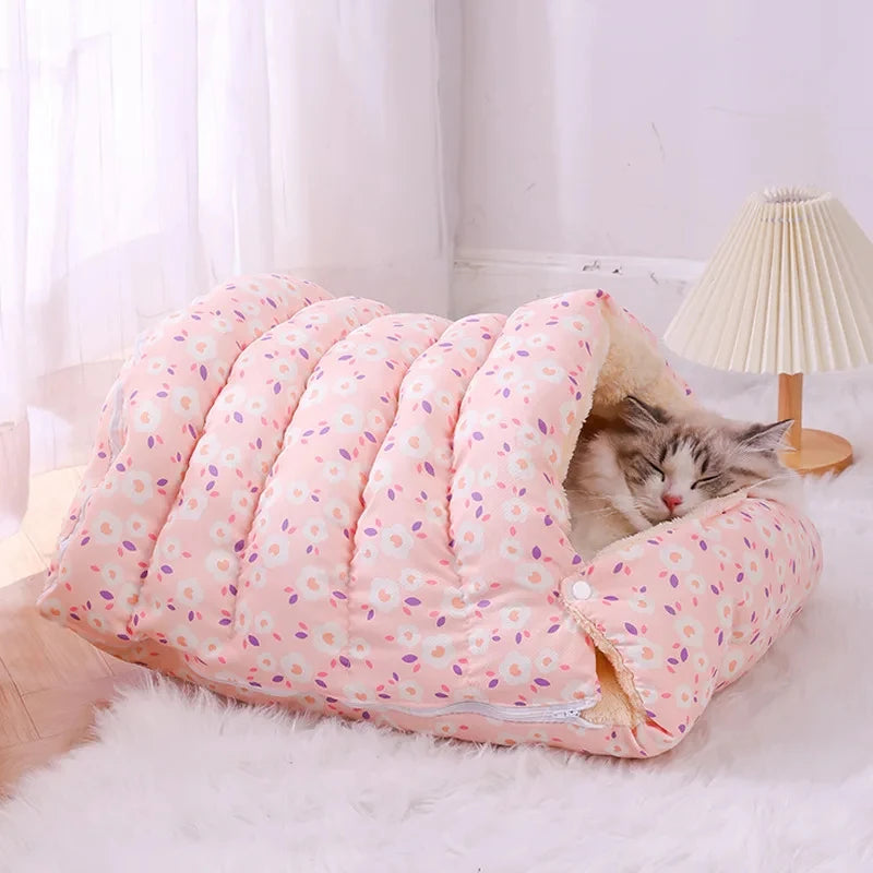 PurrNest 360™ Washable Cat Bed – Soft, Cozy & All-Season Pet Comfort