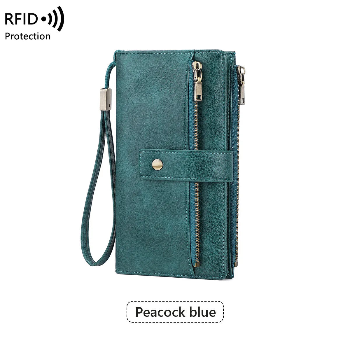 LuxeGuard™ Long Wallet — RFID Security Meets Timeless Elegance
