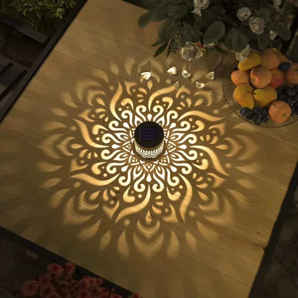 MandalaGlow™ Solar Light – Outdoor LED Garden Light with Decorative Pattern, Wireless & Energy Saving