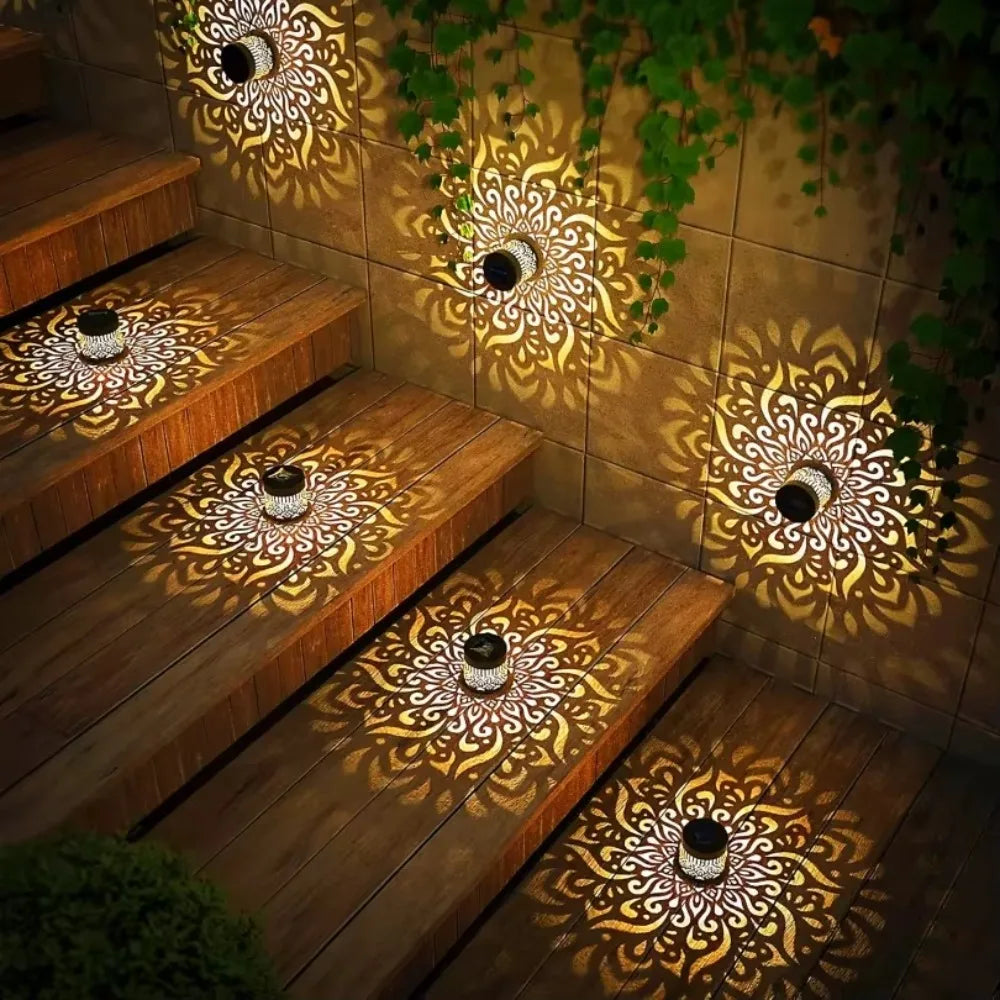 MandalaGlow™ Solar Light – Outdoor LED Garden Light with Decorative Pattern, Wireless & Energy Saving