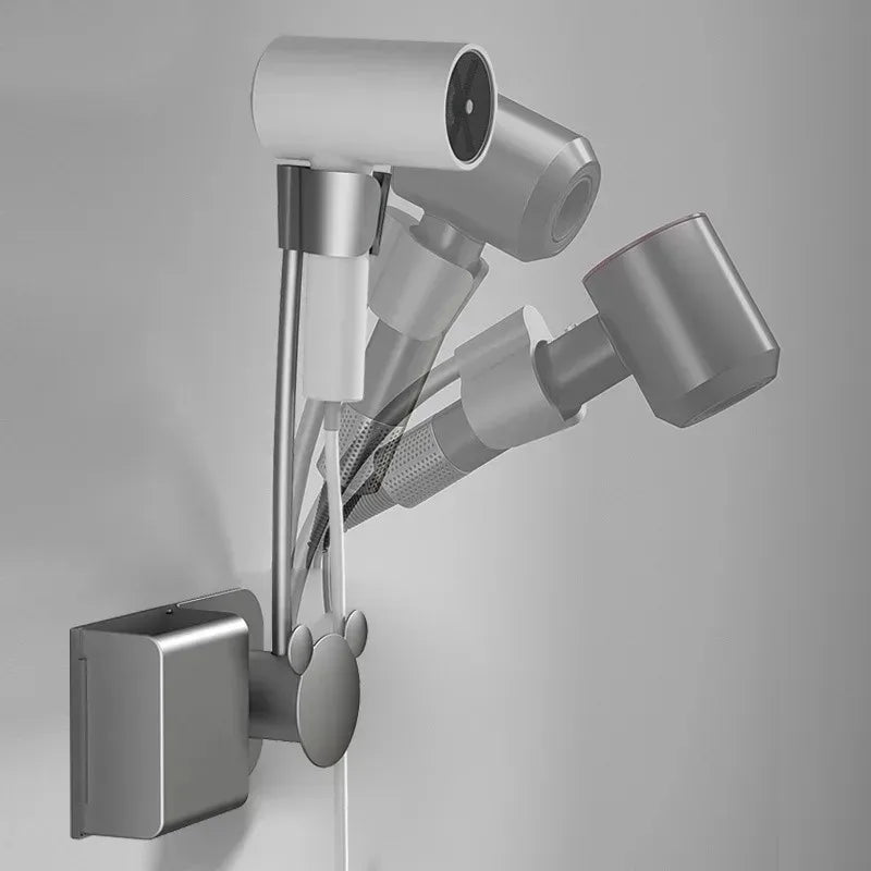 StyleSpin™ Hair Dryer Holder 💨 — 360° Rotating Hands-Free Hair Dryer Stand for Easy Styling & Drying