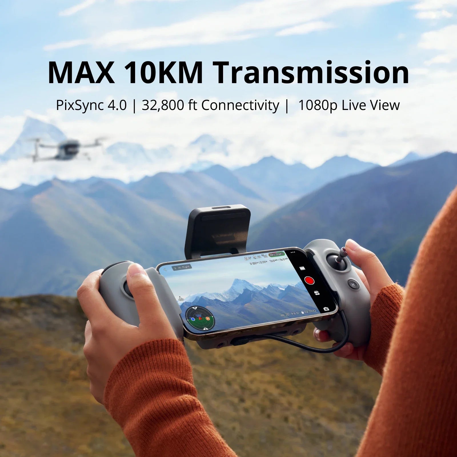 Potensic ATOM 2 Drone with 4K HDR Video & 8K Photos – 3-Axis Gimbal, Under 249g, 10KM Range