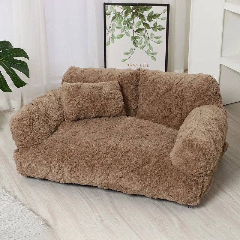 PawRelax™ Plush Pet Bed 🐾 – Soft Calming Dog & Cat Bed for Anxiety Relief, Deep Sleep & Cozy Comfort