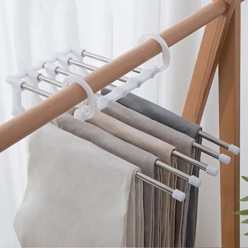 10-Pack Metal Traceless Hangers | Non-Slip Heavy-Duty Space Saving Closet Hangers for Bedroom Wardrobes
