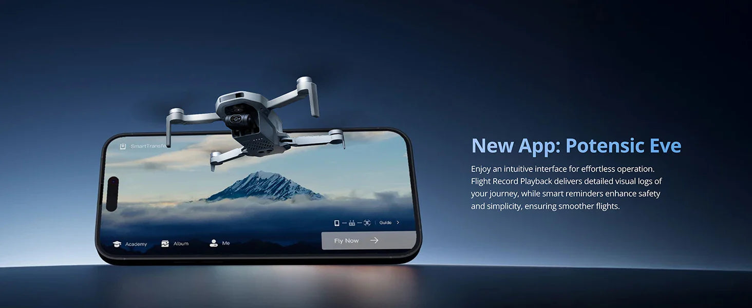 Potensic ATOM 2 Drone with 4K HDR Video & 8K Photos – 3-Axis Gimbal, Under 249g, 10KM Range