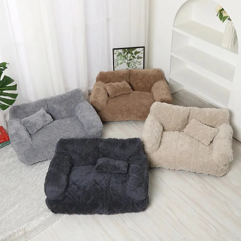 PawRelax™ Plush Pet Bed 🐾 – Soft Calming Dog & Cat Bed for Anxiety Relief, Deep Sleep & Cozy Comfort