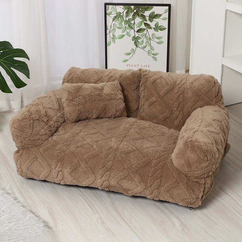 PawRelax™ Plush Pet Bed 🐾 – Soft Calming Dog & Cat Bed for Anxiety Relief, Deep Sleep & Cozy Comfort