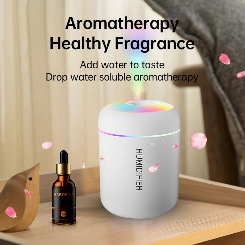 Searide 180ML Mini Air Humidifier – Portable USB Cool Mist Humidifier for Home, Office & Car