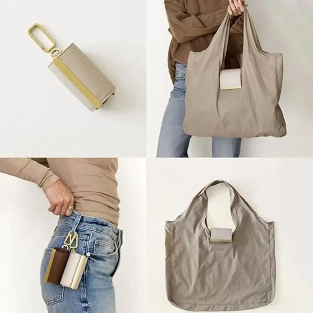 KeyTote™ Pocket Tote 👜✨ — Foldable Pocket Tote Bag for Shopping, Travel & Everyday Use