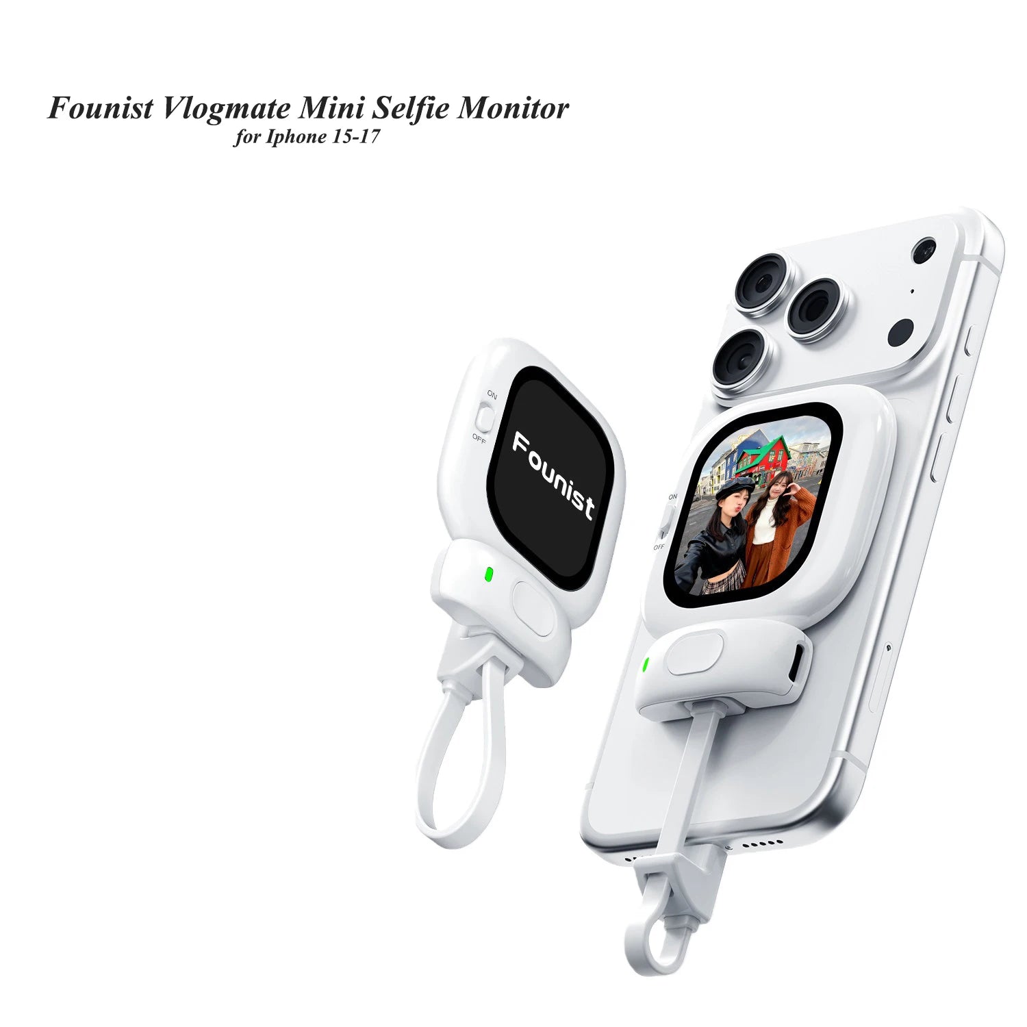 VlogView™ Selfie Monitor 📱✨ – See Yourself While Using the Back Camera | Perfect for Vlogging, Selfies & Content Creation