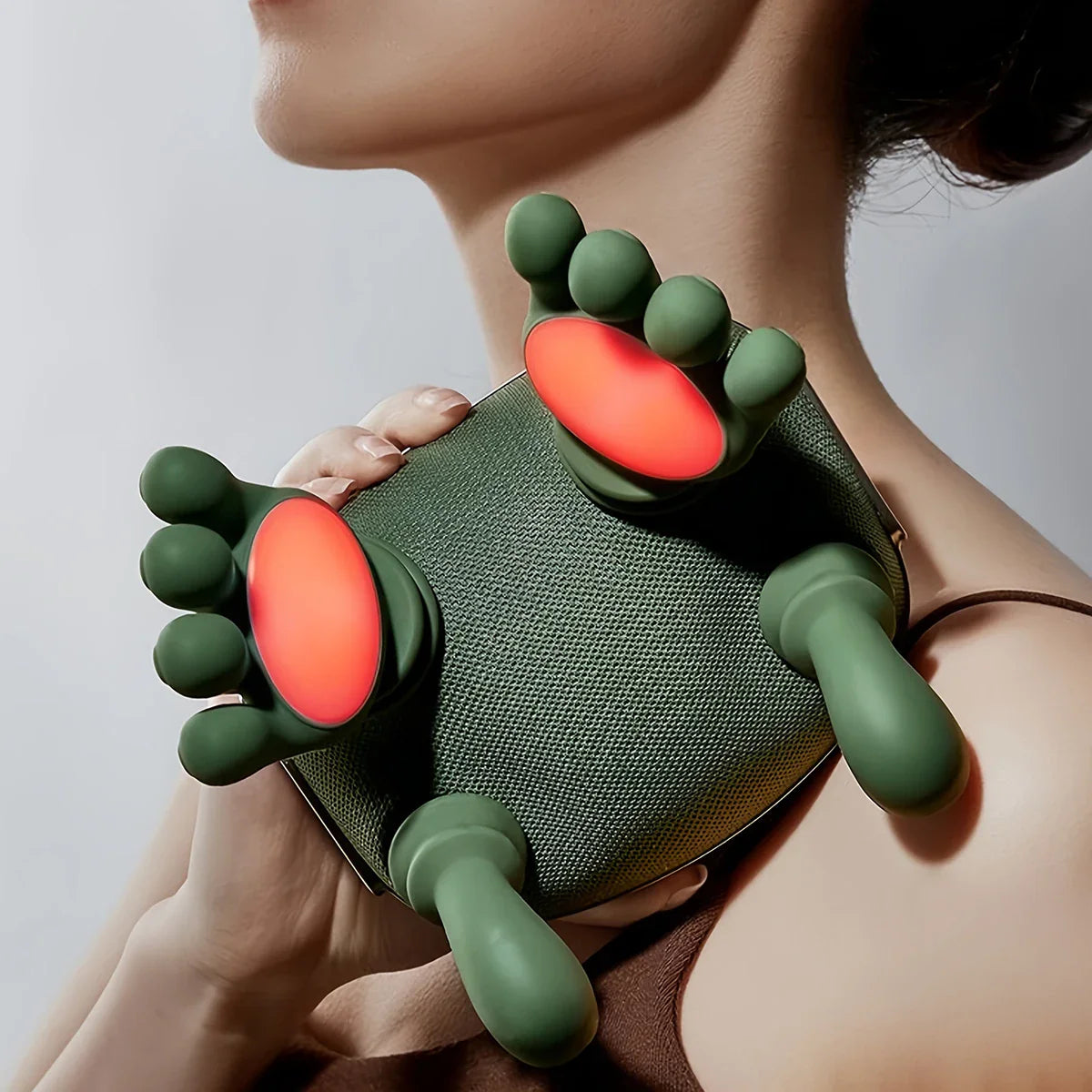 Bionic Finger Wireless Neck & Shoulder Massager – Deep Kneading Shiatsu Pain Relief Device for Neck, Shoulders & Upper Back