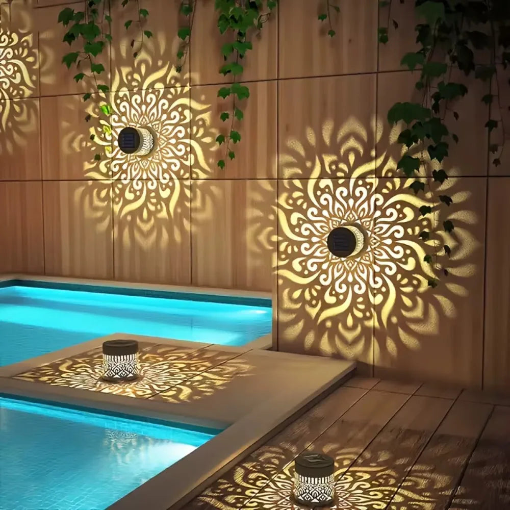 MandalaGlow™ Solar Light – Outdoor LED Garden Light with Decorative Pattern, Wireless & Energy Saving