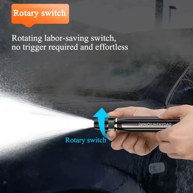 TurboBlast™ High-Pressure Hose Spray Nozzle – 10-Pattern Adjustable Power Washer Attachment