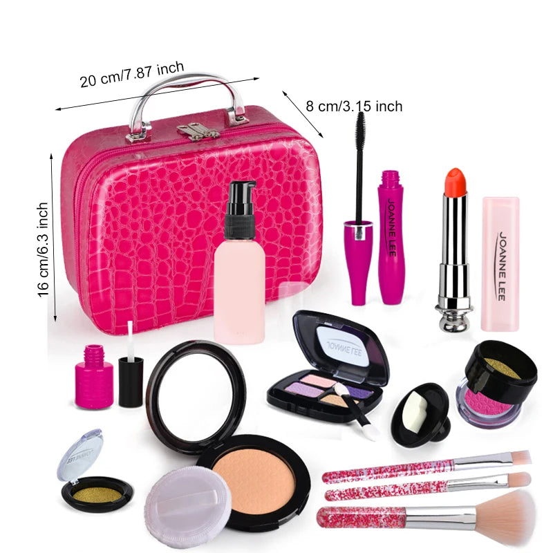 GlamPlay™ Kids Makeup Set – Pretend Play Beauty Kit for Girls (Safe, Washable & Non-Toxic)