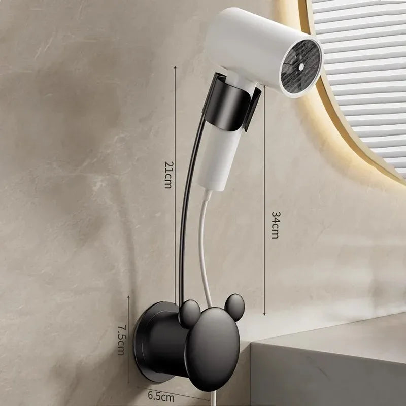 StyleSpin™ Hair Dryer Holder 💨 — 360° Rotating Hands-Free Hair Dryer Stand for Easy Styling & Drying