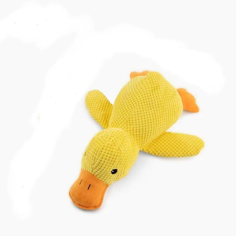 Blue Goose Plush Squeaky Pet Toy – Bite-Resistant Chew Toy for Dogs & Cats (Soft, Interactive, Double Color)