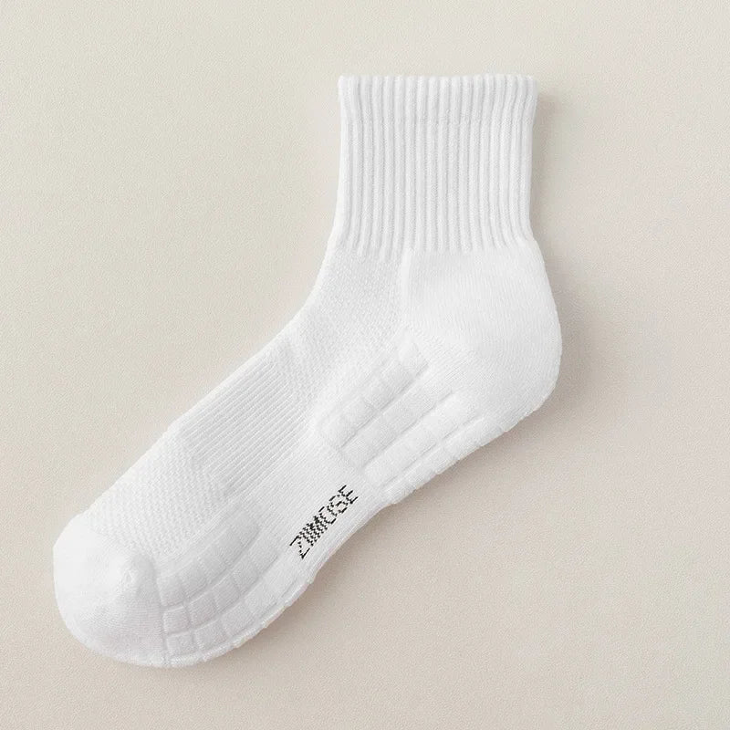 10-Pack Thick Cotton Tube Socks – Deodorant Winter Basketball Crew Socks for Men & Women