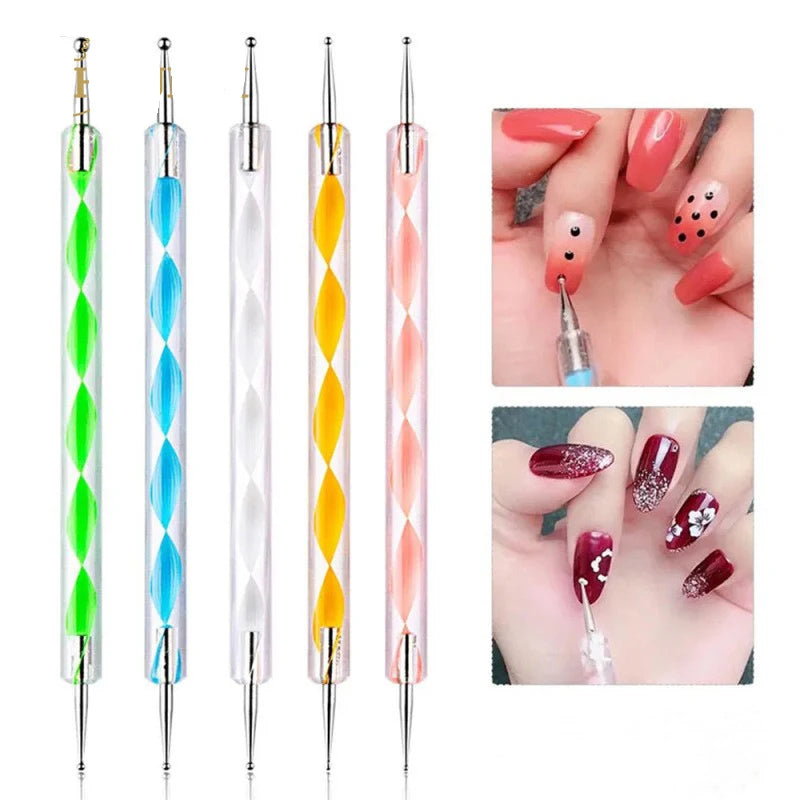 StampGlam™ Nail Art Pen Set 💅✨ — Easy Nail Art Stamp Pen Kit for DIY Salon Designs at Home
