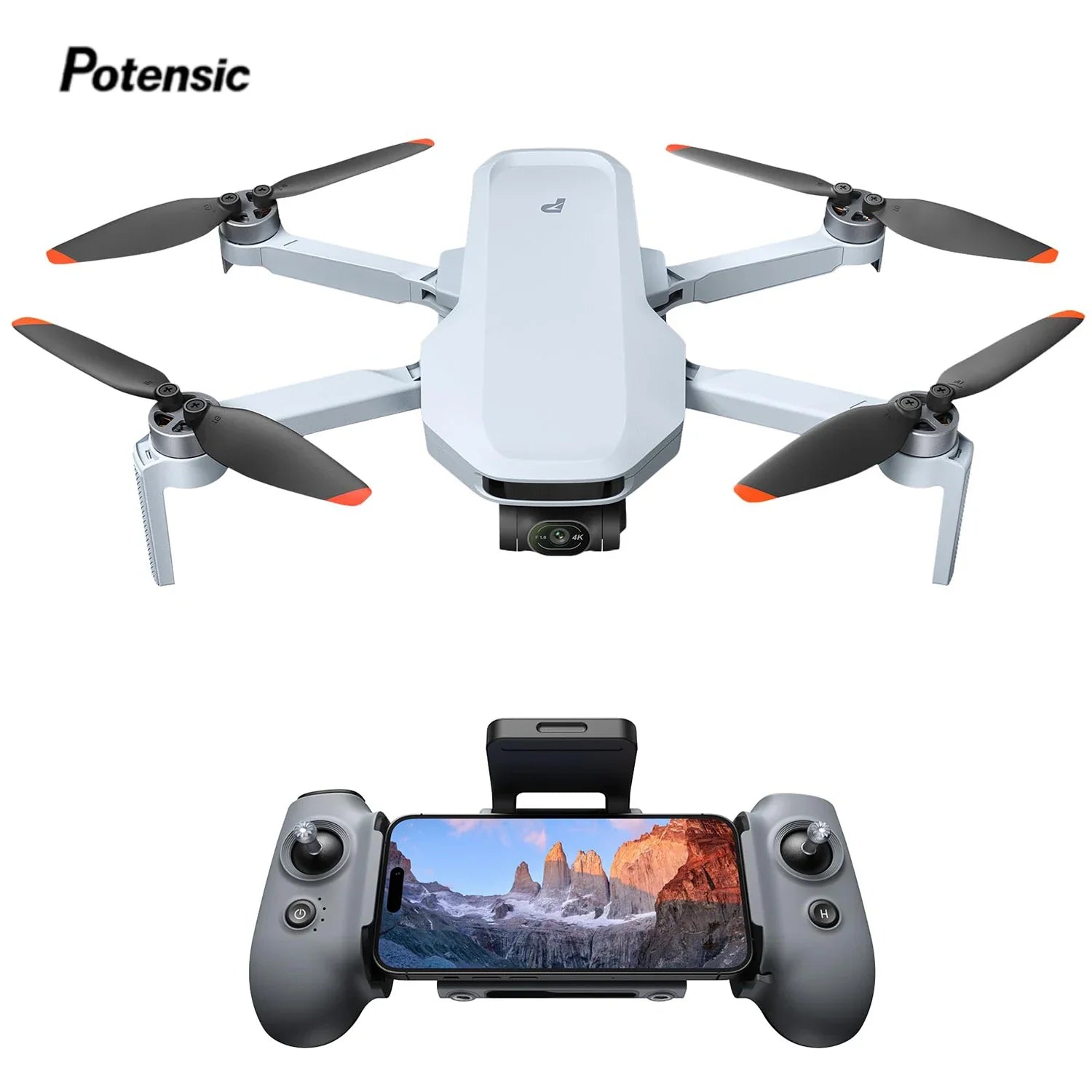 Potensic ATOM 2 Drone with 4K HDR Video & 8K Photos – 3-Axis Gimbal, Under 249g, 10KM Range