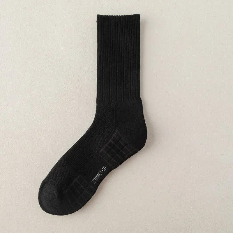10-Pack Thick Cotton Tube Socks – Deodorant Winter Basketball Crew Socks for Men & Women