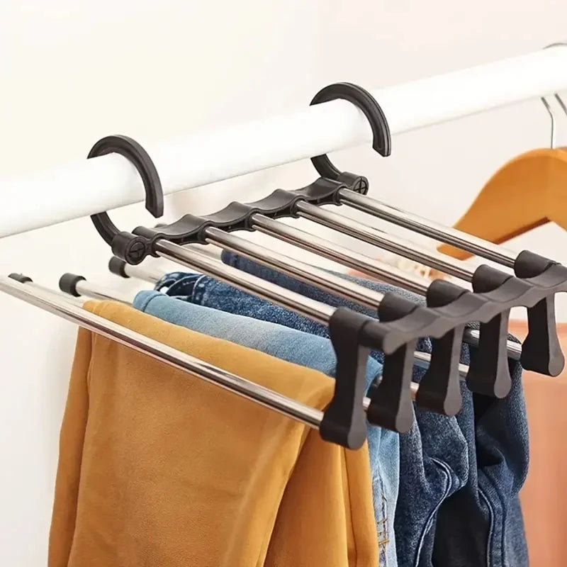 10-Pack Metal Traceless Hangers | Non-Slip Heavy-Duty Space Saving Closet Hangers for Bedroom Wardrobes