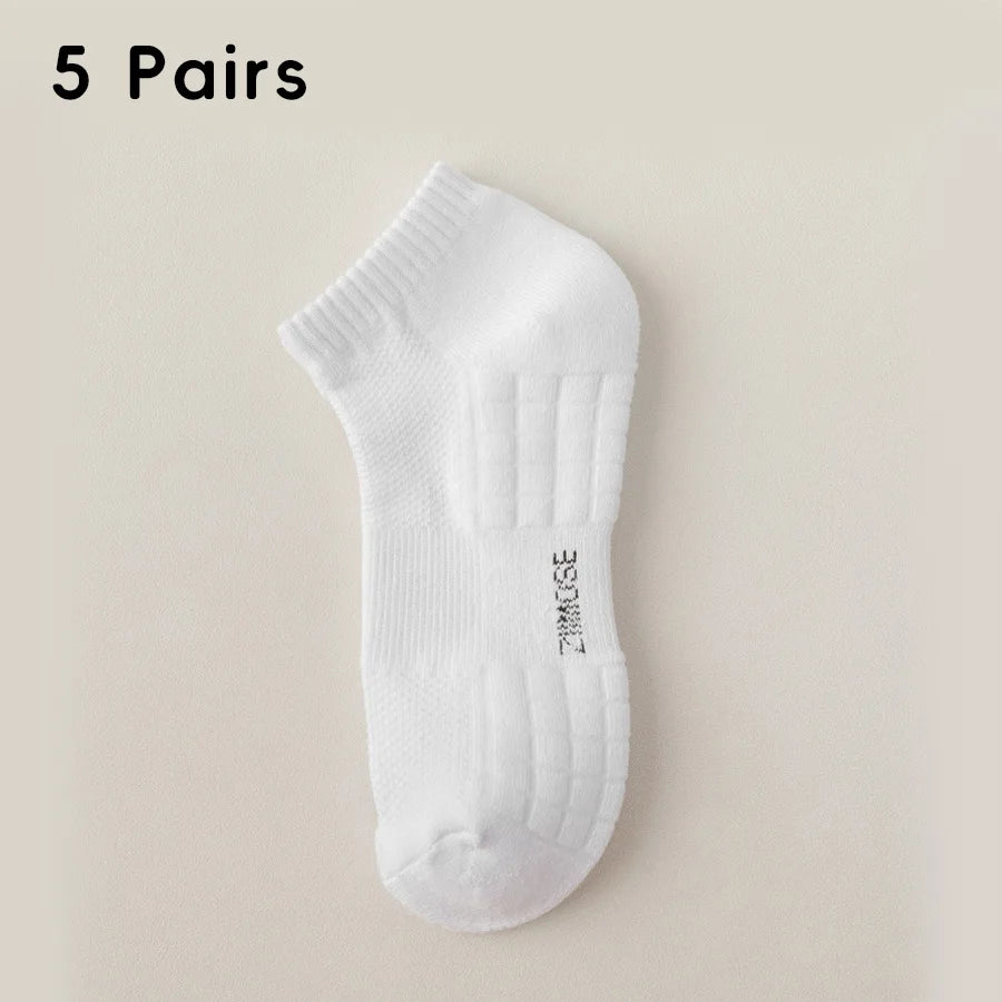 10-Pack Thick Cotton Tube Socks – Deodorant Winter Basketball Crew Socks for Men & Women