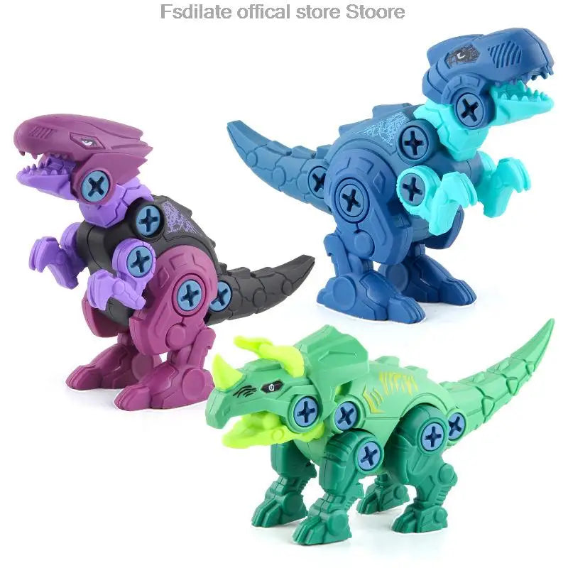 RexConstruct™ Dino Drill Toy Set – Kids Construction Dinosaur Building Kit with Electric Drill