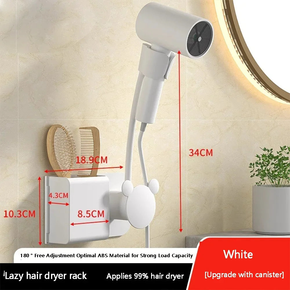 StyleSpin™ Hair Dryer Holder 💨 — 360° Rotating Hands-Free Hair Dryer Stand for Easy Styling & Drying