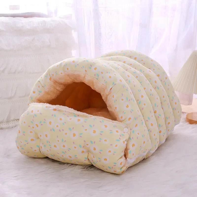PurrNest 360™ Washable Cat Bed – Soft, Cozy & All-Season Pet Comfort