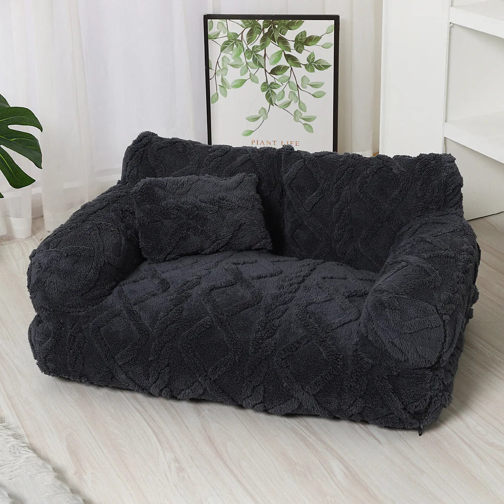 PawRelax™ Plush Pet Bed 🐾 – Soft Calming Dog & Cat Bed for Anxiety Relief, Deep Sleep & Cozy Comfort