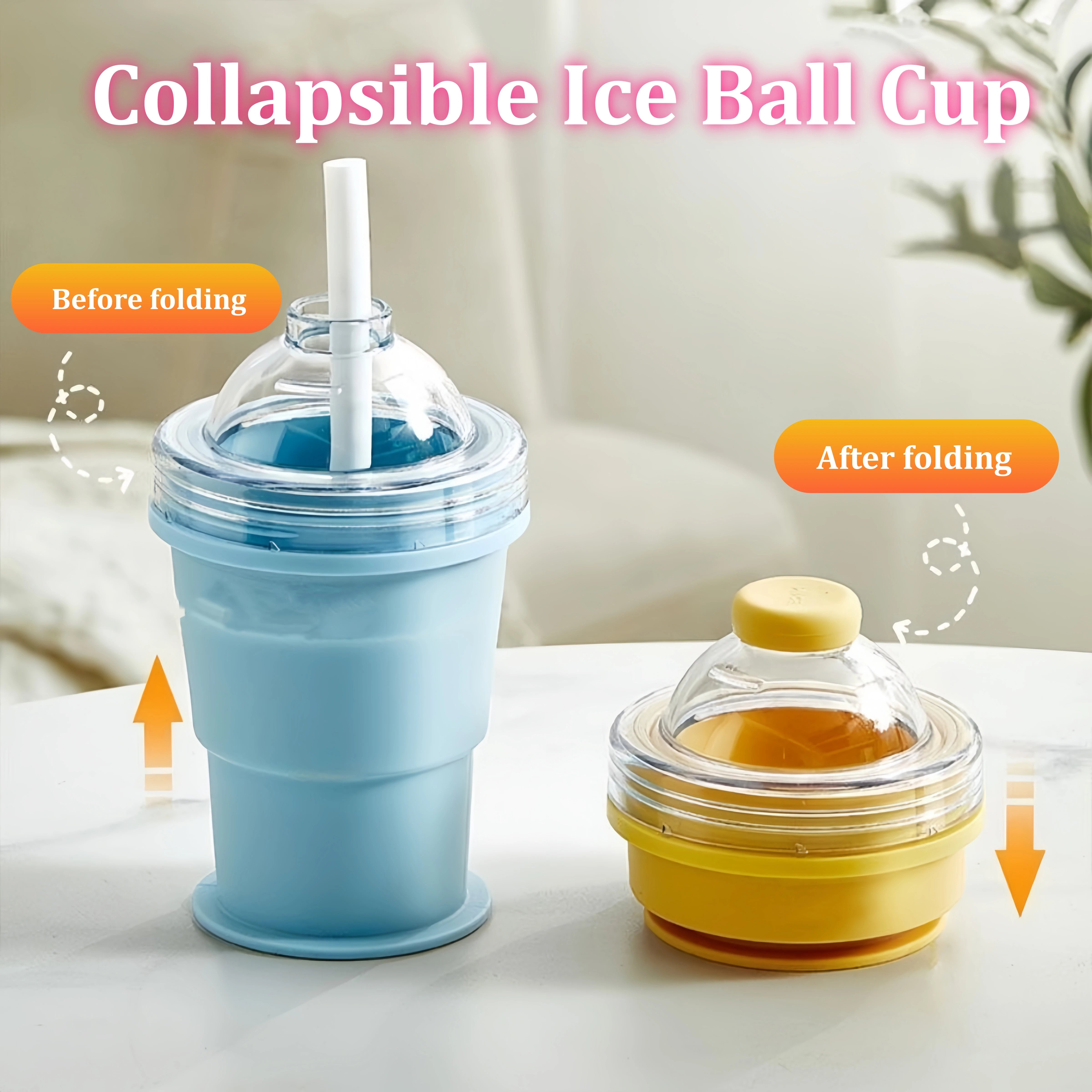 ChillFlex™ Ice Maker Cup 💧 — Fold, Freeze & Pop Out Easily