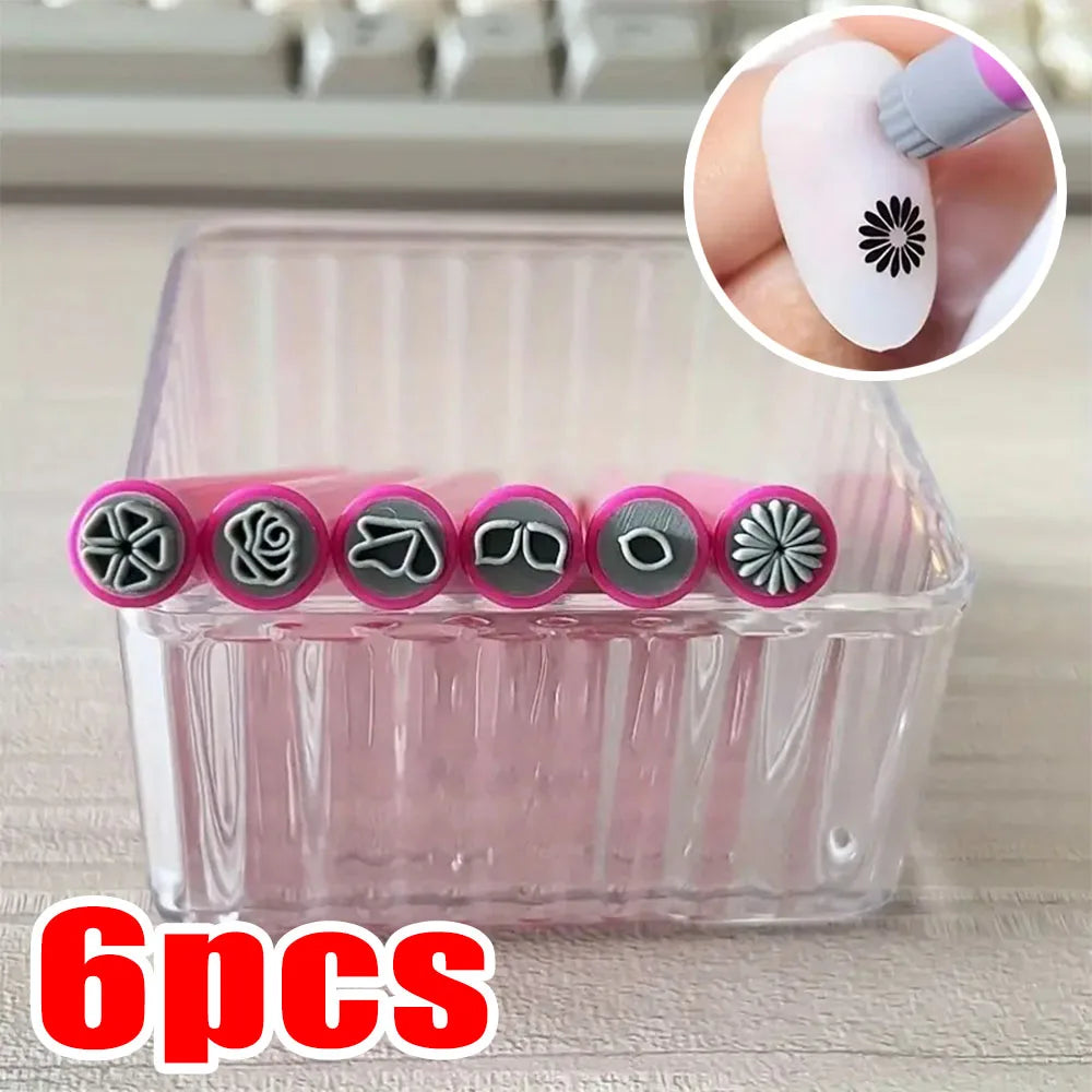 StampGlam™ Nail Art Pen Set 💅✨ — Easy Nail Art Stamp Pen Kit for DIY Salon Designs at Home