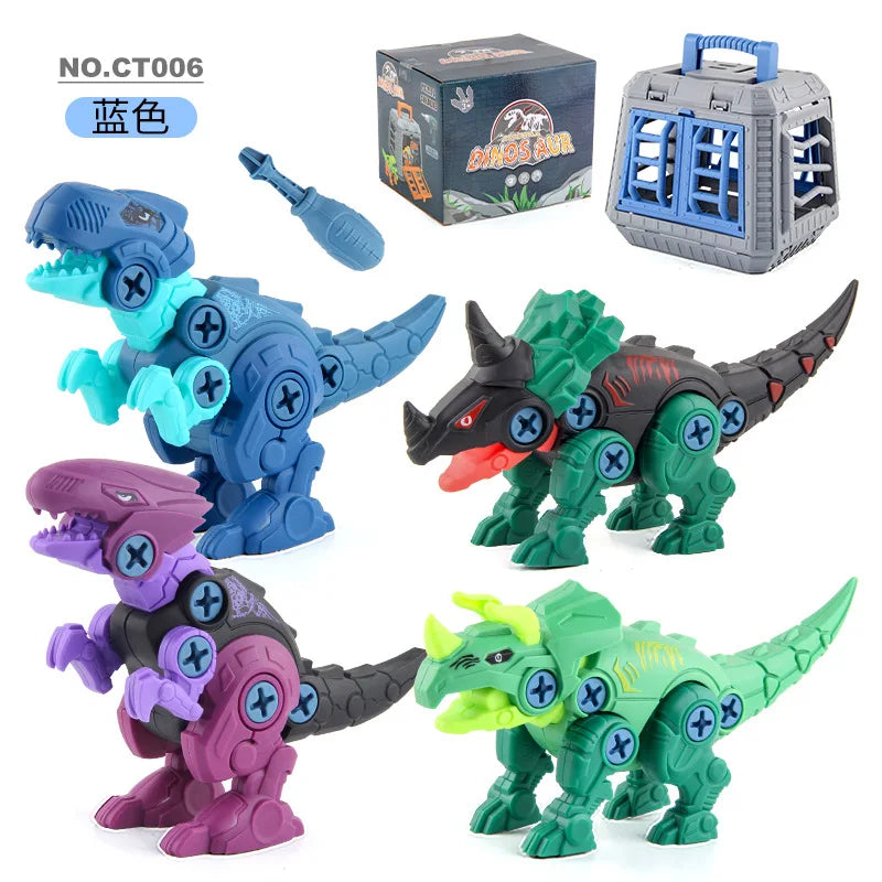 RexConstruct™ Dino Drill Toy Set – Kids Construction Dinosaur Building Kit with Electric Drill