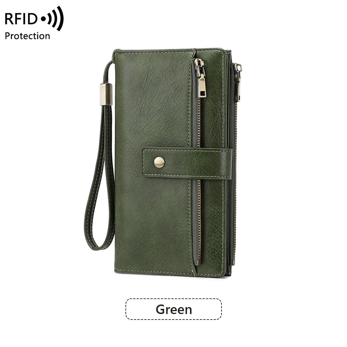 LuxeGuard™ Long Wallet — RFID Security Meets Timeless Elegance